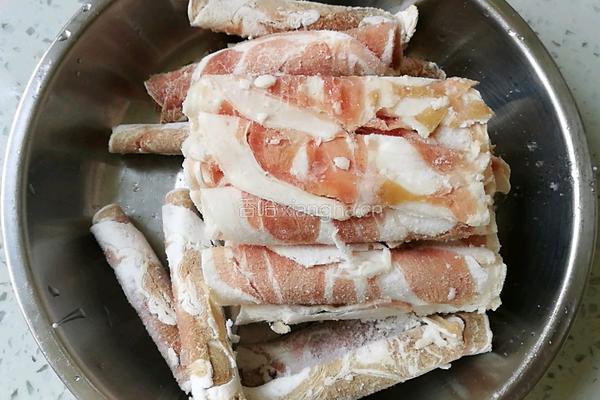 金针羊肉卷的做法图解2