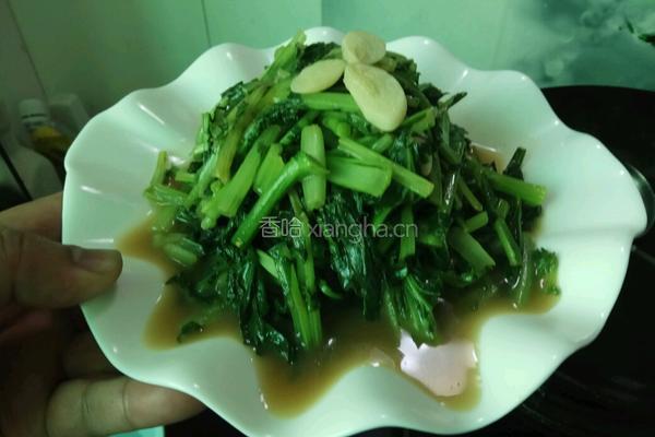 老屋私房菜清炒苔菜的做法图解8