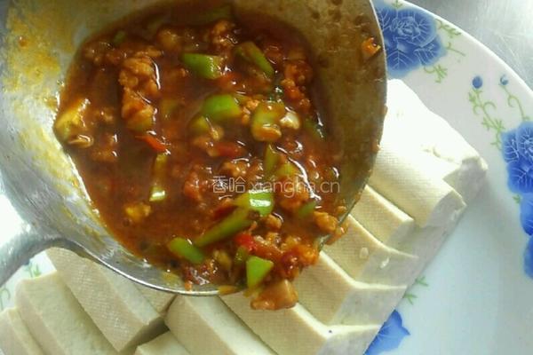 浇汁豆腐的做法图解6
