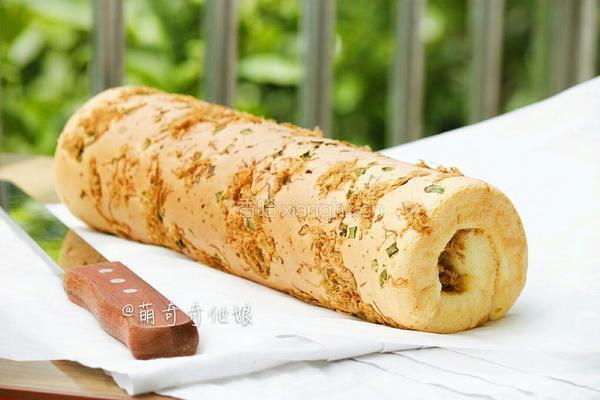 葱香肉松蛋糕卷的做法图解23