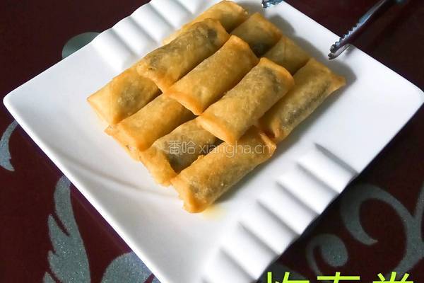 炸春卷的做法图解4