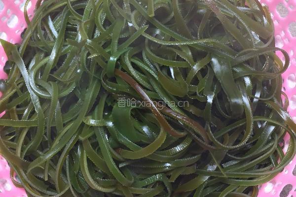 凉拌海带、鱼腥草的做法图解2