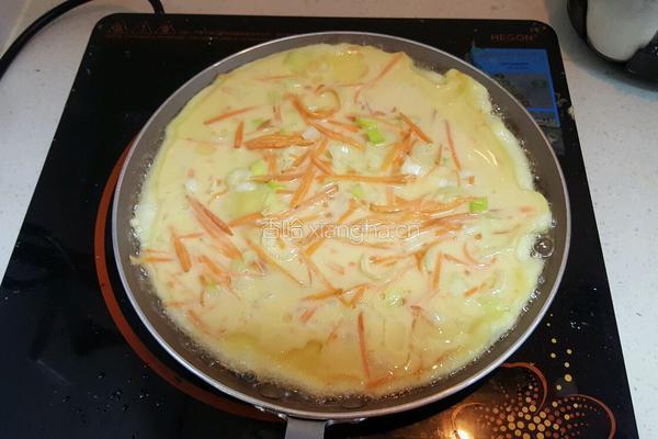 胡萝卜鸡蛋饼的做法图解8