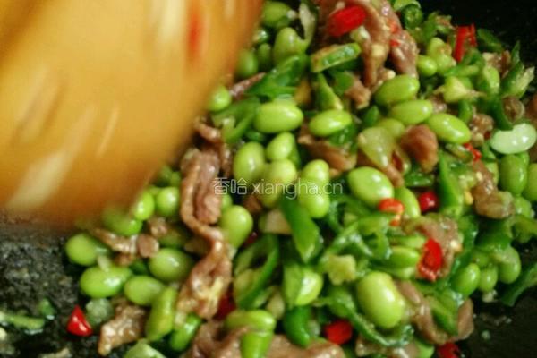 青豆炒牛肉的做法图解6