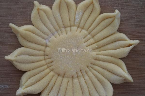 向日葵豆沙包的做法图解9