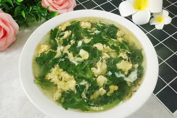 菊花脑蛋汤的做法图解1