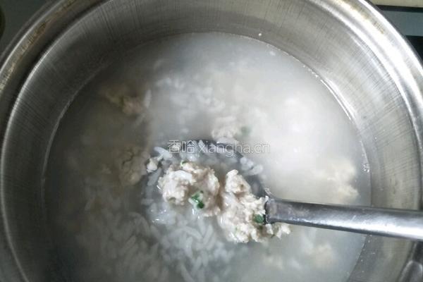 皮蛋瘦肉蔬菜粥的做法图解9