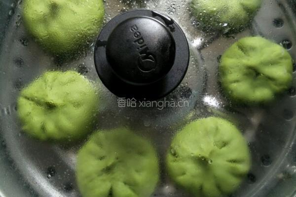 青汁包子的做法图解4