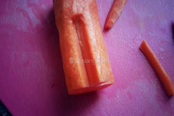 胡萝卜花的做法图解3