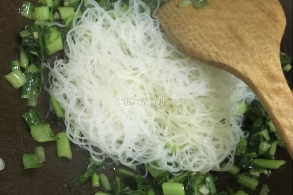 春菜炒粉的做法图解5