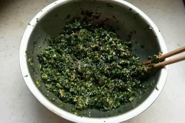 茼蒿馅饺子的做法图解6