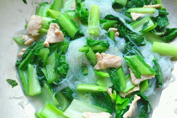 小白菜炖粉丝的做法图解8
