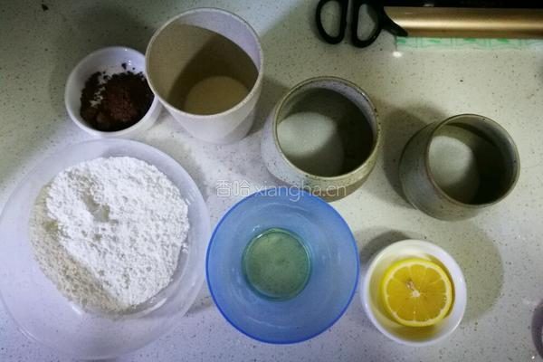 可可甜心大理石戚风六寸的做法图解1