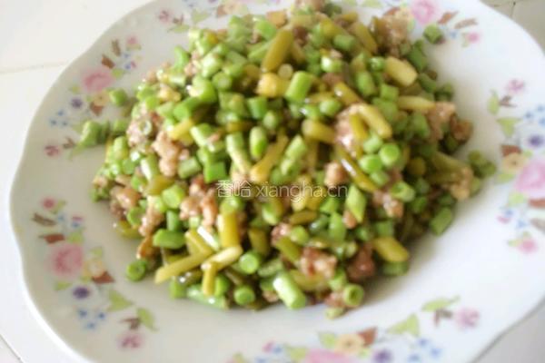 肉末酸豆角的做法图解12