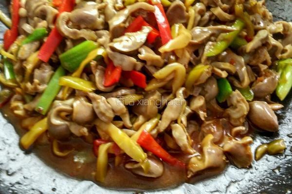 鸡胗爆炒榨菜的做法图解10