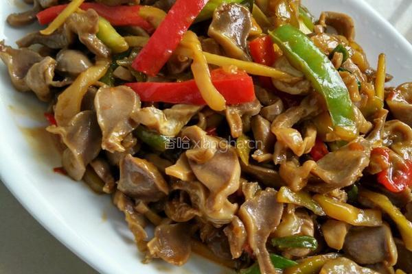 鸡胗爆炒榨菜的做法图解11