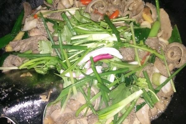 炒羊肠的做法图解9