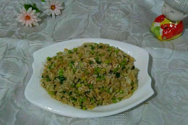 蒜苔炒饭的做法图解8