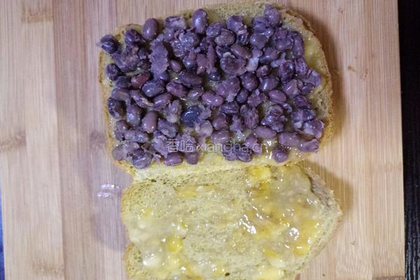 抹茶全麦香蕉蜜豆吐司的做法图解7