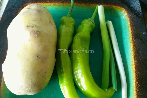 尖椒土豆片的做法图解1