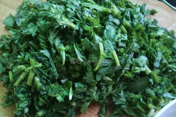 老屋私房菜茼蒿虾米打卤面的做法图解4