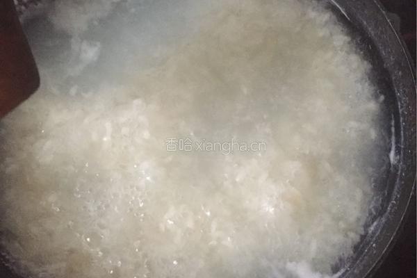 香菇青菜瘦肉猪皮粥的做法图解5