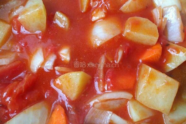 番茄牛肉的做法图解3