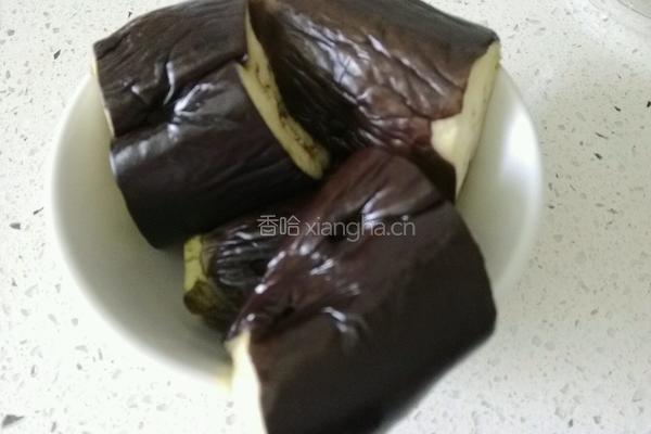 凉拌茄泥的做法图解2