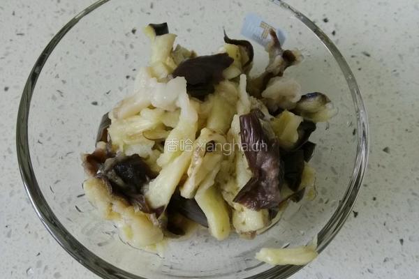 凉拌茄泥的做法图解3