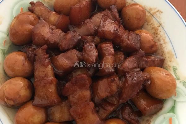 红烧肉炖鹌鹑蛋的做法图解4