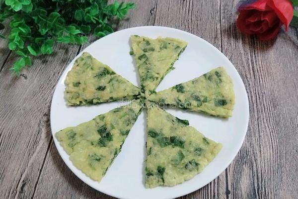 蒲公英煎饼的做法图解1