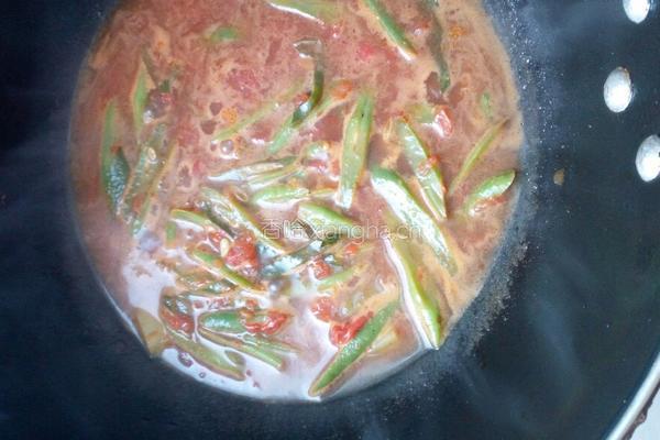 豆角焖面（素的）的做法图解2