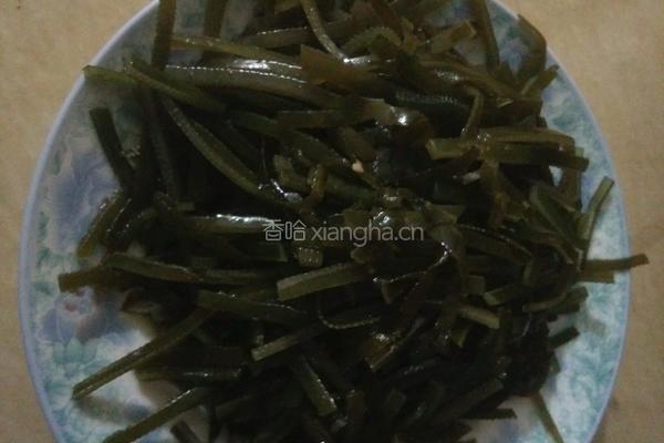 海带炒肉的做法图解1