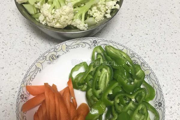 干锅有机菜花的做法图解2