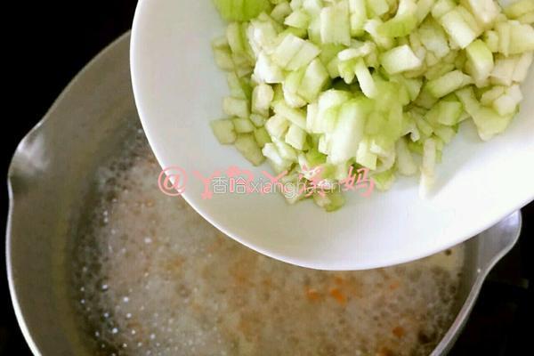 丝瓜瘦肉粥的做法图解5