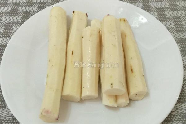 柠香蓝莓酱山药的做法图解3