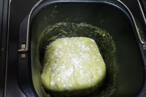 抹茶全麦蜜豆吐司的做法图解5