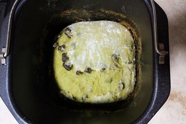 抹茶全麦蜜豆吐司的做法图解6