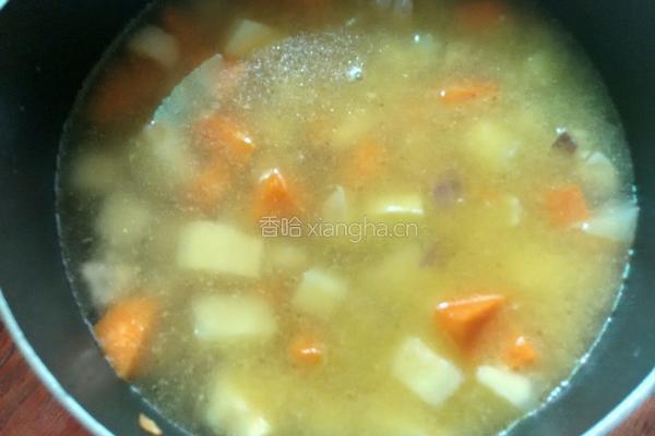 咖喱鸡肉盖浇饭的做法图解6