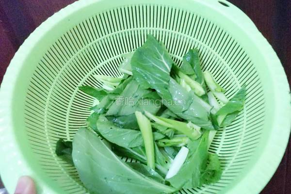 清炒菜心的做法图解4