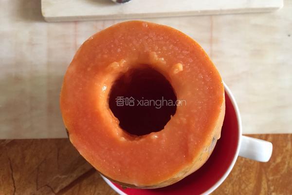 木瓜椰汁冻的做法图解4