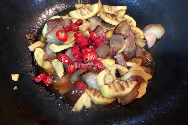 春笋炒腊肉的做法图解8