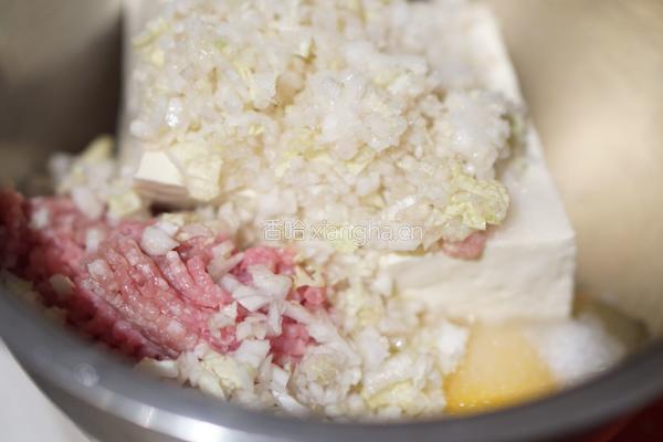 豆腐珍珠丸子的做法图解3