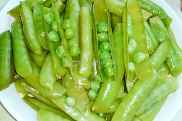 蒸甜豌豆荚的做法图解4