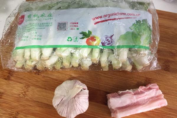 农家小白菜的做法图解1