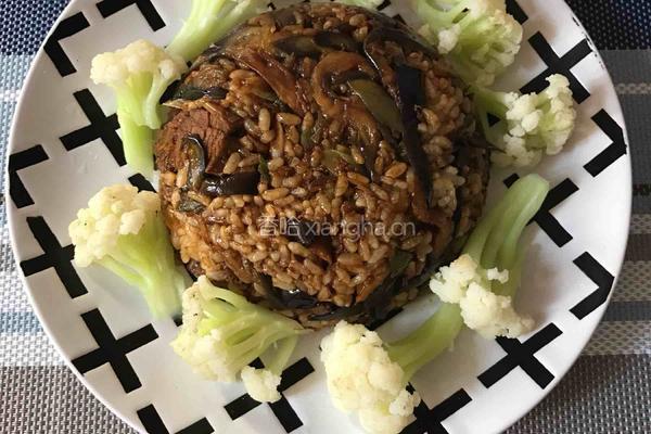 茄子炒饭的做法图解11