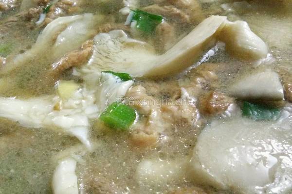 秀珍菇煮肉的做法图解8