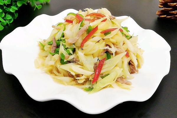 蒲菜肉丝小炒～的做法图解12