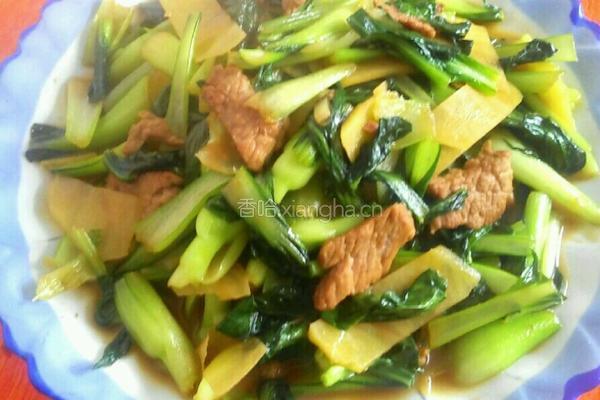油菜土豆片的做法图解7