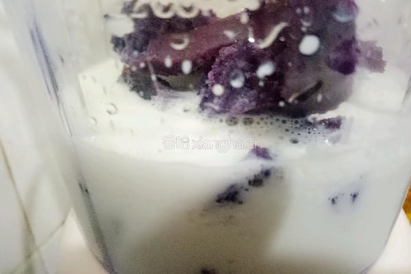 紫薯牛奶糊的做法图解5